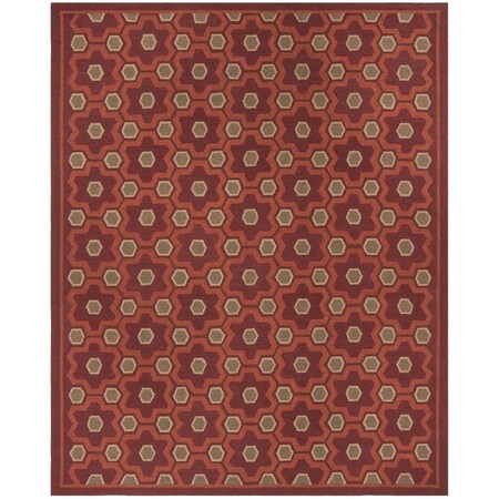 Safavieh 3 ft. - 9 in. x 5 ft. - 9 in. Martha Stewart Hand Knotted Rug, Small Rectangle - Choc Cosmos Brn MSR2327B-4
